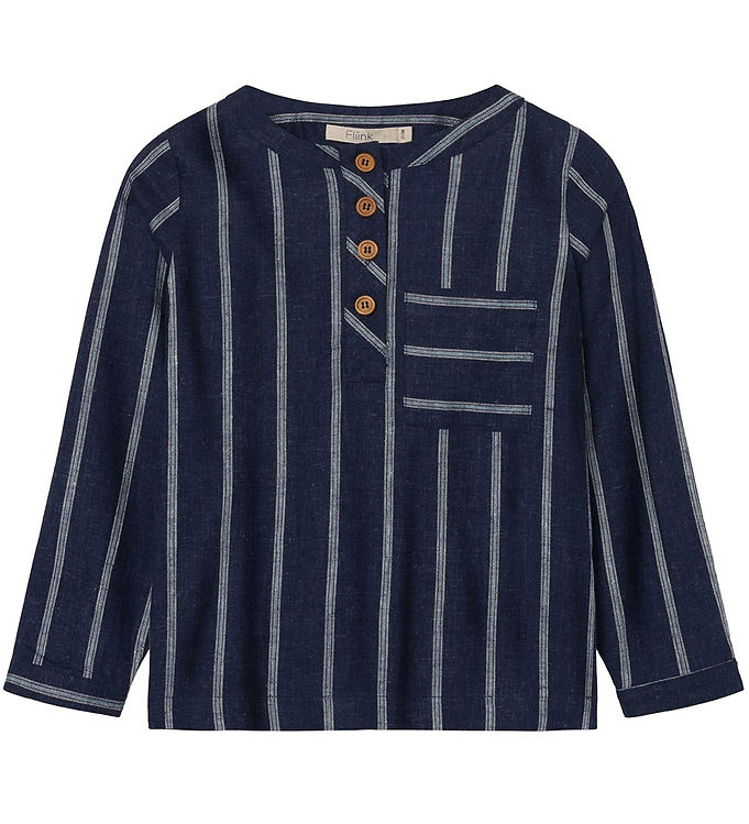 Fliink Skjorte - Vira - Insignia Blue/Sandshell Fliink Skjorte - Vira - Insignia Blue/Sandshell