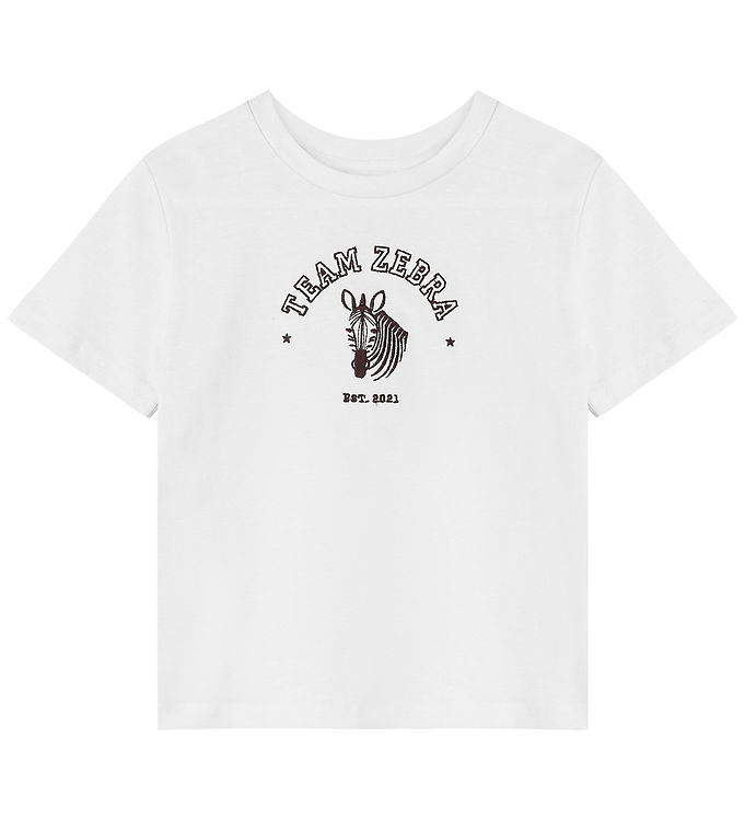 Fliink T-shirt - Sommer Zebra - Cloud Dancer Fliink T-shirt - Sommer Zebra - Cloud Dancer