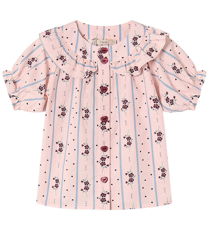 Fliink Top - Colombe - Chalk Pink Aop Fliink Top - Colombe - Chalk Pink Aop