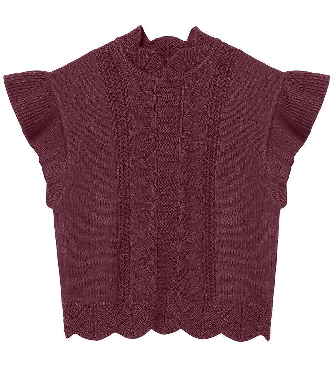 Fliink Vest - Strik - Alilly Wide - Burgendy Fliink Vest - Strik - Alilly Wide - Burgendy