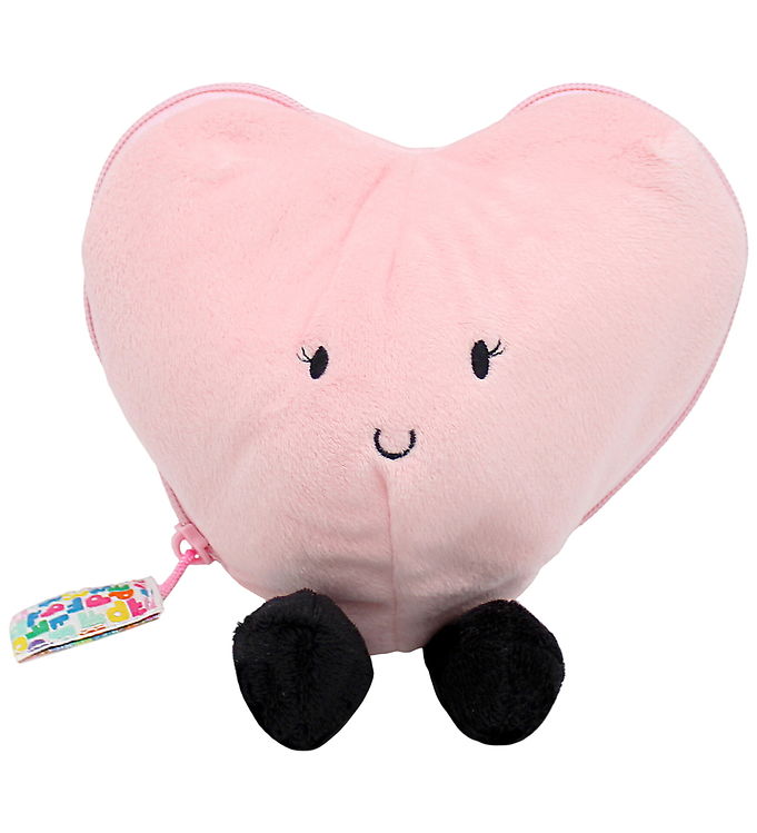 Flipetz Bamse - Hjertet I Love You Og Blomst - 18/28 cm - Pink/H