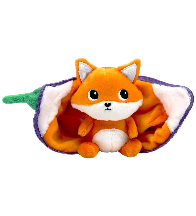 Flipetz Bamse - Ræven Russet Og Figen - 22 cm - Lilla/Orange
