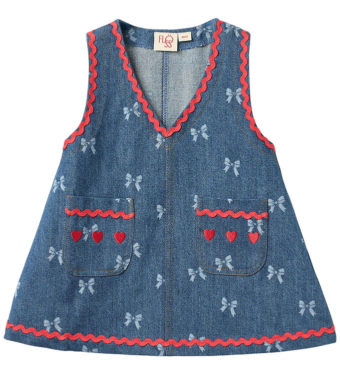 Flöss Spencer - Eva - Denim Blue Bow Flöss Spencer - Eva - Denim Blue Bow