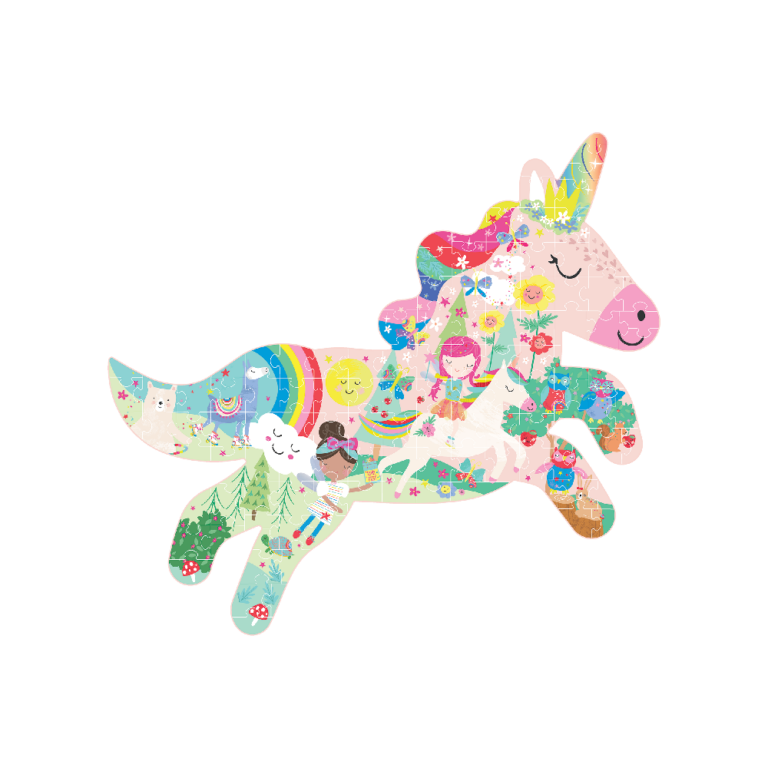 Floss & Rock - Puslespil i Facon 120 Stk. - Rainbow Fairy