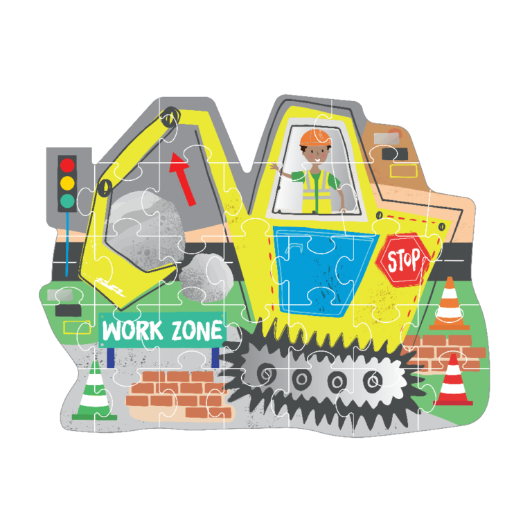 Floss & Rock - Puslespil i Facon 30 Stk. - Construction