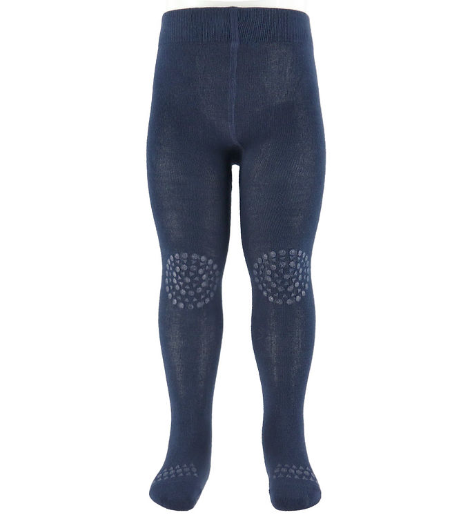GoBabyGo Skridsikre Strømpebukser - Bambus - Navy Blue