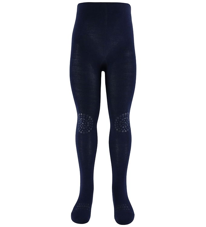 GoBabyGo Skridsikre Strømpebukser - Uld - Midnight Blue