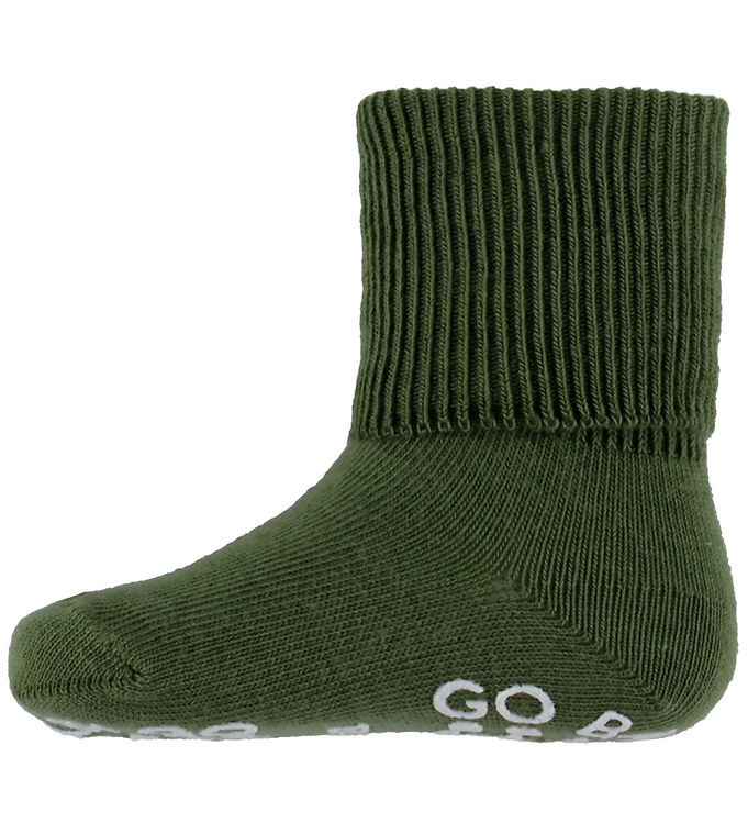 GoBabyGo Skridsikre Strømper - Olivine GoBabyGo Skridsikre Strømper - Olivine