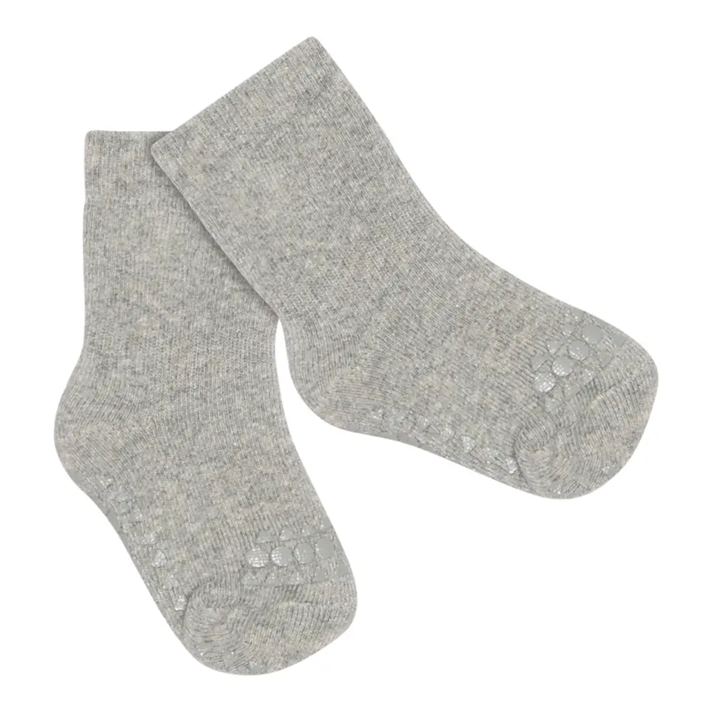 GoBabyGo Skridsikre Strømper Terry Bomuld - Grey Melange - 14/16 GoBabyGo Skridsikre Strømper Terry Bomuld - Grey Melange - 14/16