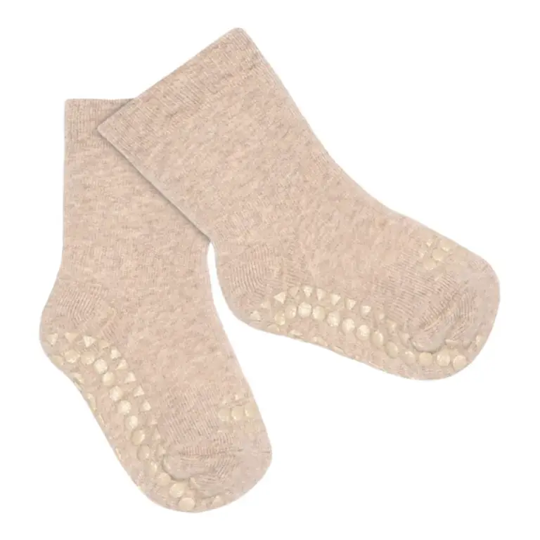 GoBabyGo Skridsikre Strømper Terry Bomuld - Sand - 17/19 GoBabyGo Skridsikre Strømper Terry Bomuld - Sand - 17/19
