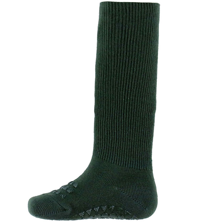 GoBabyGo Strømper - Bambus - Non-Slip Socks - Forest Green