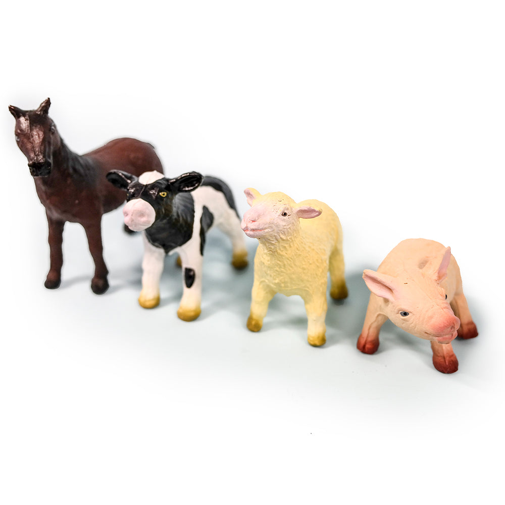 Green Rubber Toys - Bondegårdsdyr - Sæt M/4 - Dyr - Legekammeraten.dk Green Rubber Toys - Bondegårdsdyr - Sæt M/4 - Dyr - Legekammeraten.dk