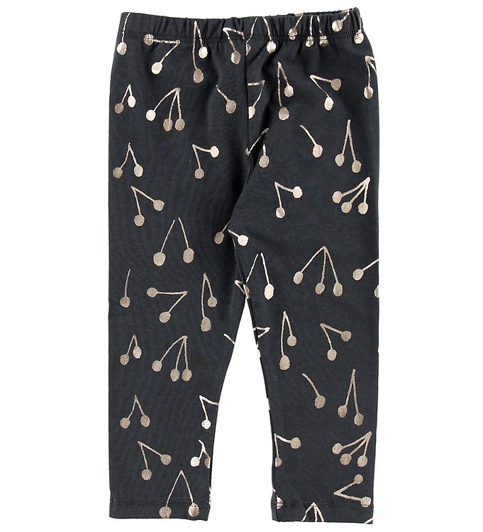 Gro Leggings - Malak - Stålgrå m. Kirsebær Gro Leggings - Malak - Stålgrå m. Kirsebær