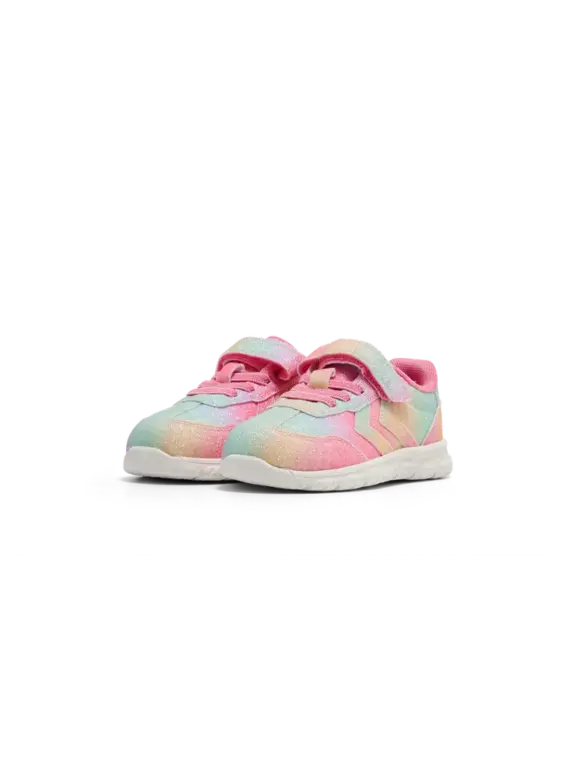 Hummel Crosslite Glitter 2.0 Infant Sneakers - Multi Colour Red/Yellow/Green - 22