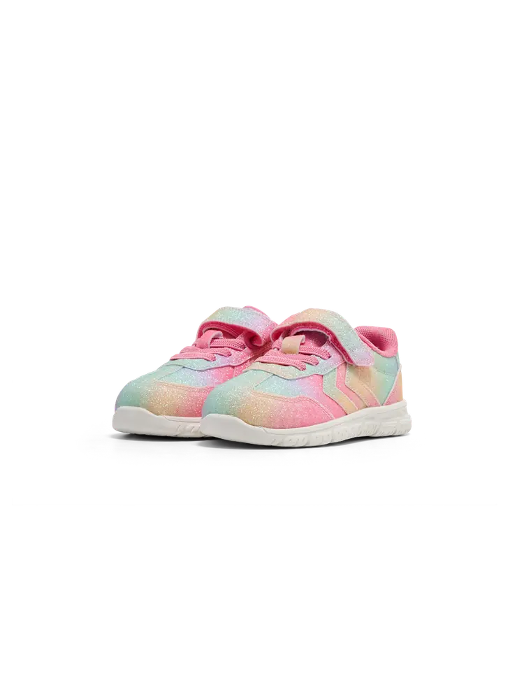Hummel Crosslite Glitter 2.0 Infant Sneakers - Multi Colour Red/Yellow/Green - 22