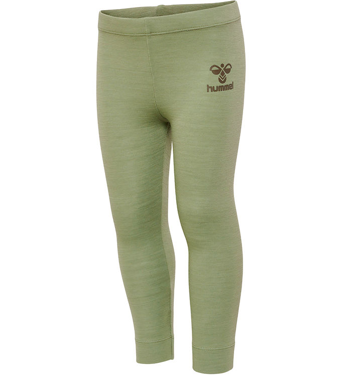 Hummel Leggings - Uld - hmlWolly - Oil Green Hummel Leggings - Uld - hmlWolly - Oil Green