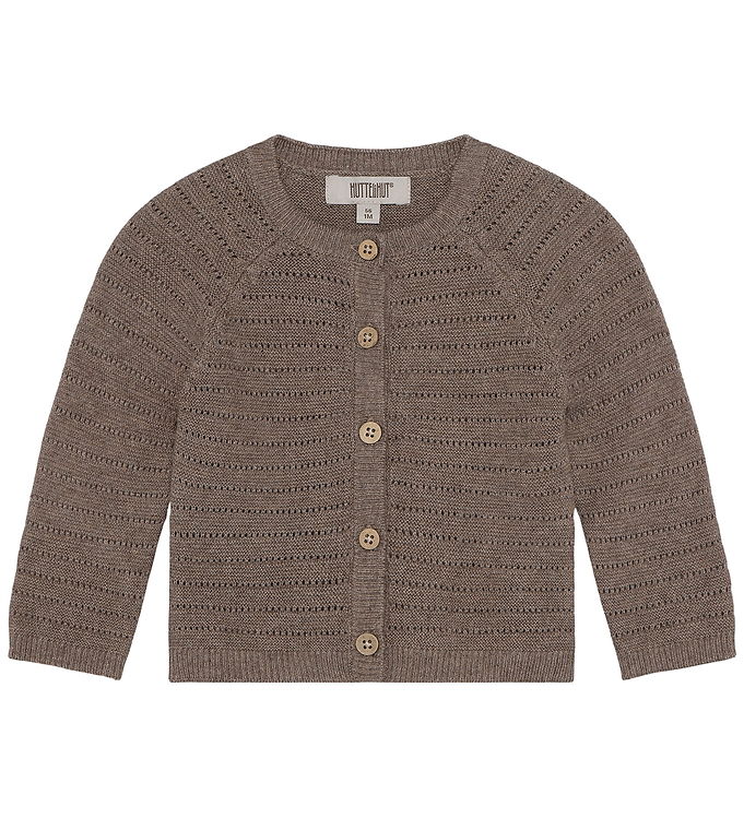 Huttelihut Cardigan - Strik/Hulmønster - Cinder Melange