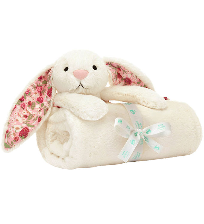 Jellycat Nussetæppe - 56x70 cm - Blossom Cream Bunny Berry