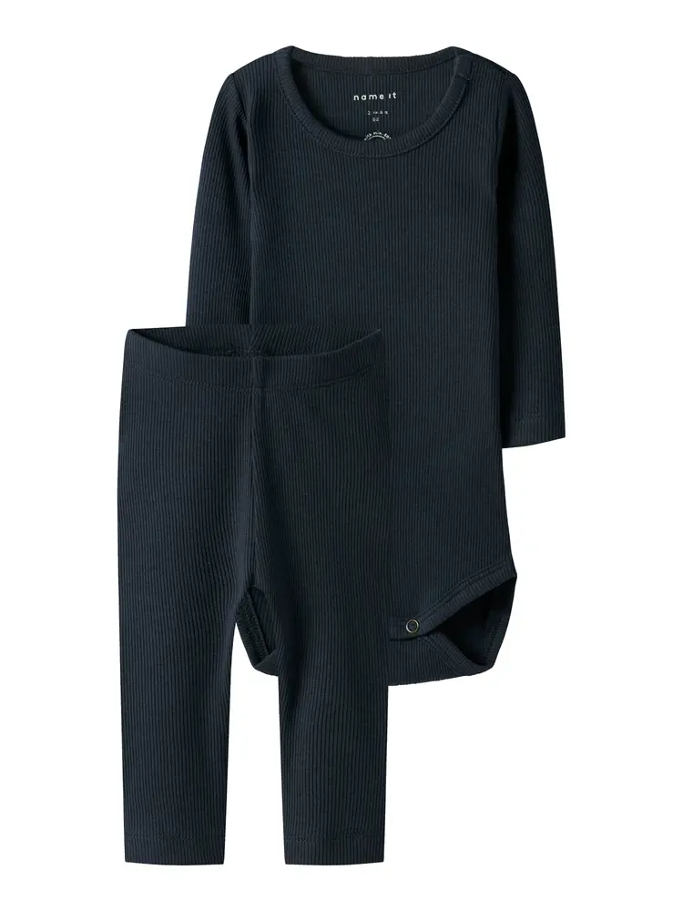 Kab langærmet body-legging sæt - Dark Sapphire - 50