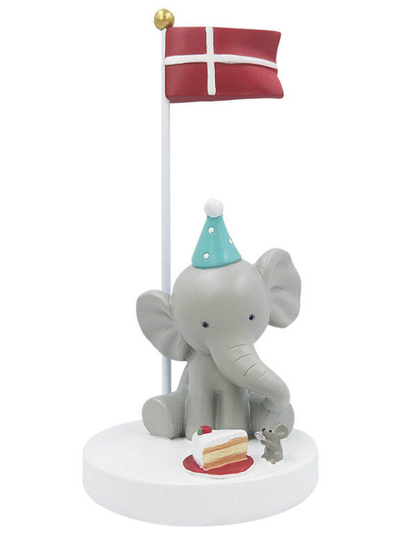 Kids By Friis Bordflag, Elefant Med Mus og Kage