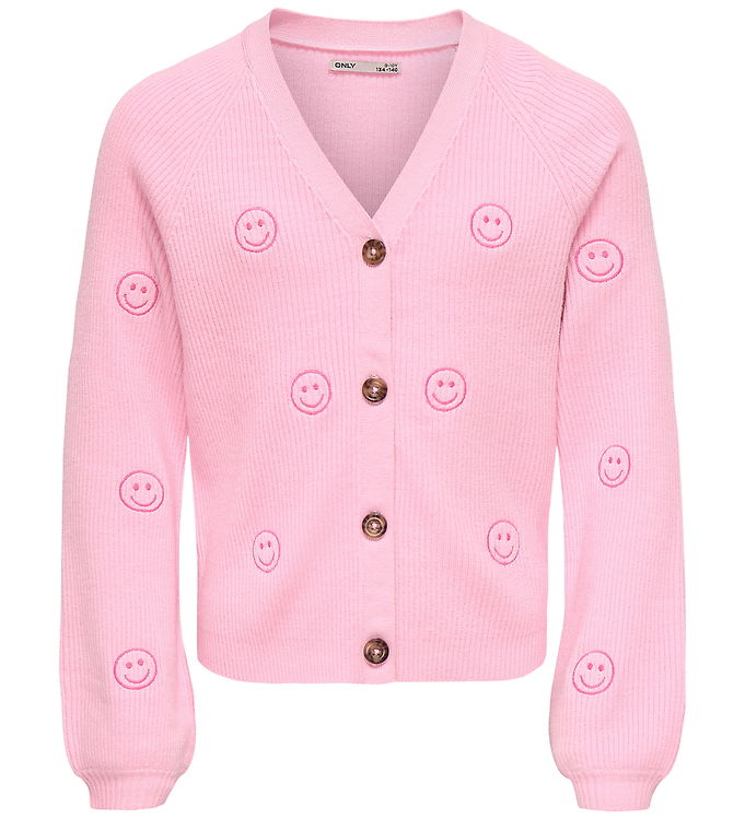Kids Only Cardigan - Strik - Viskose - KogDana - Sweet Lilac/EMB