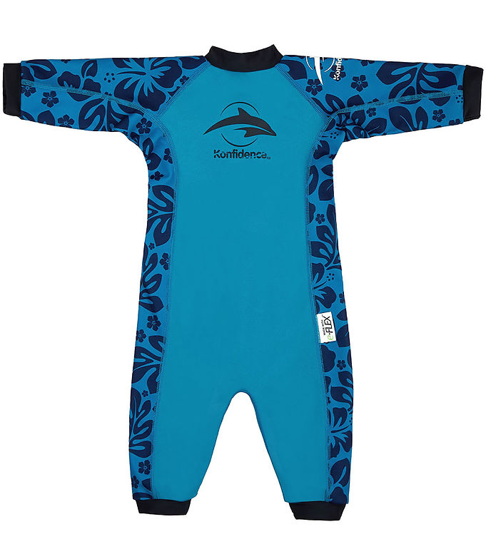 Konfidence Badeheldragt - Splashy - UV50+ - Navy/Cyan Konfidence Badeheldragt - Splashy - UV50+ - Navy/Cyan