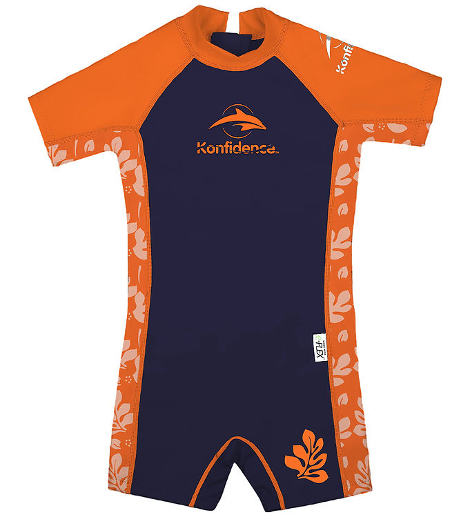 Konfidence Badeheldragt - Warma - UV50+ - Maui Navy Orange