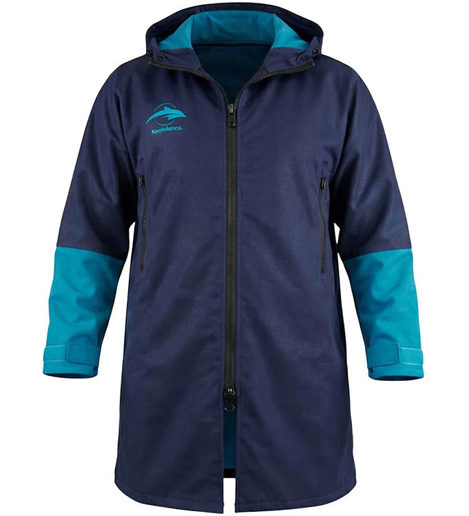 Konfidence Badeponcho - Warma Robe - Navy/Cyan