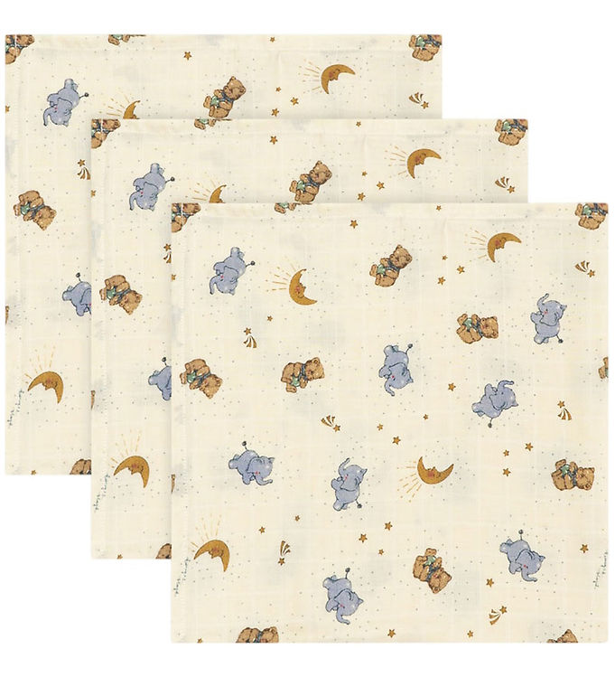 Konges Sløjd Stofbleer - 3-pak - 65x65 cm - Cucciolo