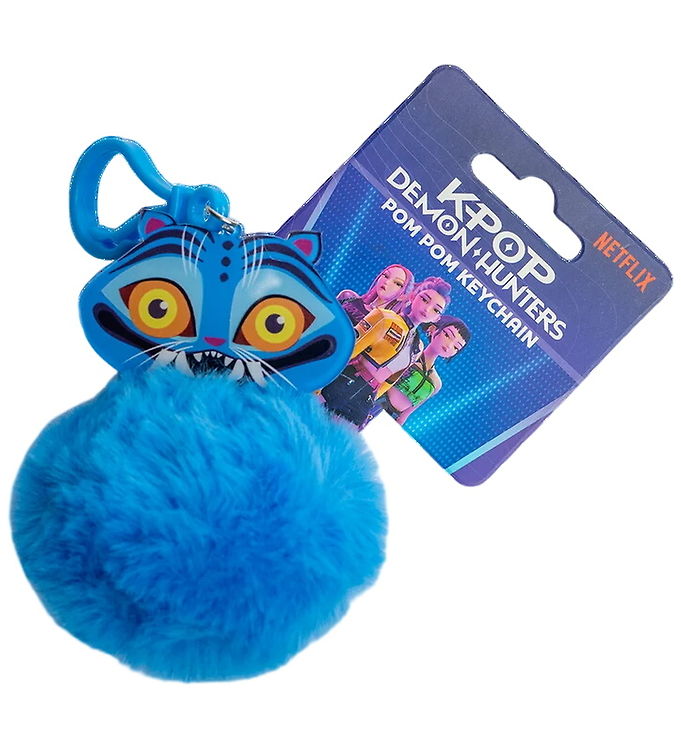 Kpop Demon Hunters Nøglering - Pom Pom m. Derpy Tiger