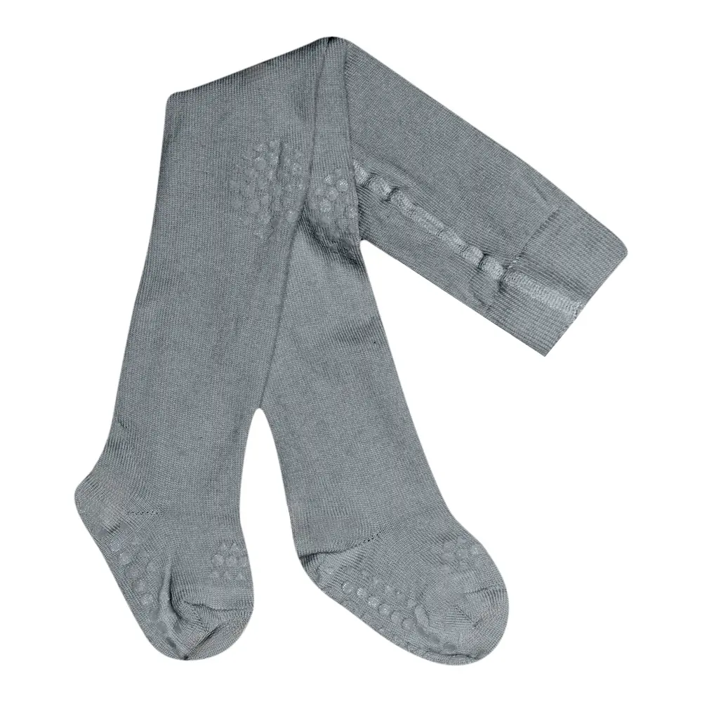 Kravle Strømpebukser Uld - Stone Blue - 12-18 MDR.