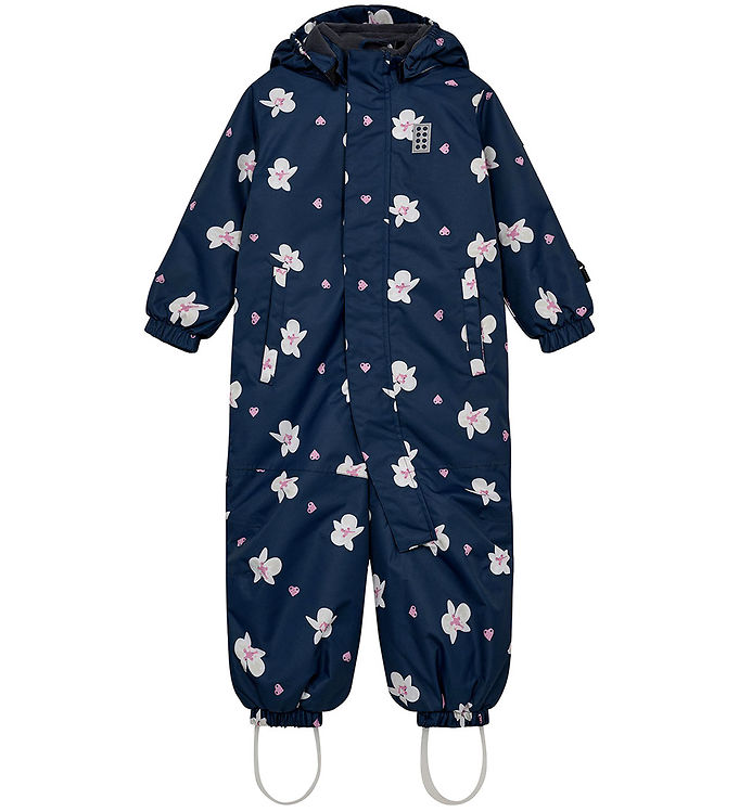 LEGOÂ® Wear Flyverdragt - LWJaz 710 - Navy m. Blomster