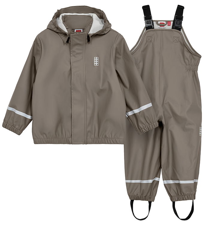 LEGOÂ® Wear Regntøj m. Seler - PU - LWJivan 200 - Brun