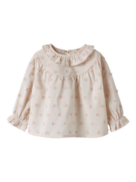 LIL ATELIER Skjorte Loose Nethe Pastel Parchment