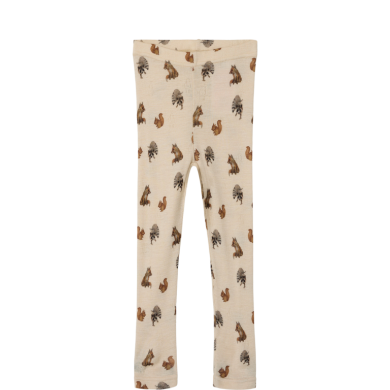 LIL ATELIER Uld Leggings Nimo Sandshell