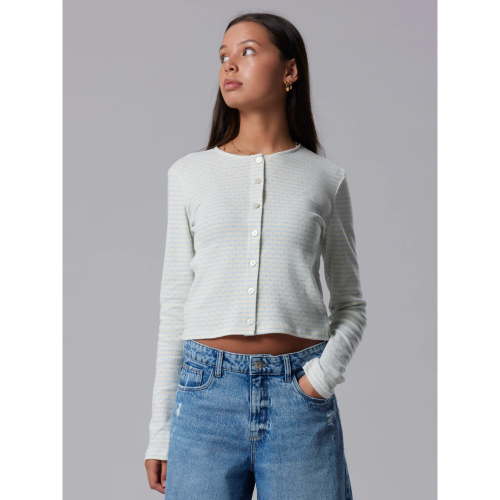 LMTD Cardigan Seher Ice Water White LMTD Cardigan Seher Ice Water White