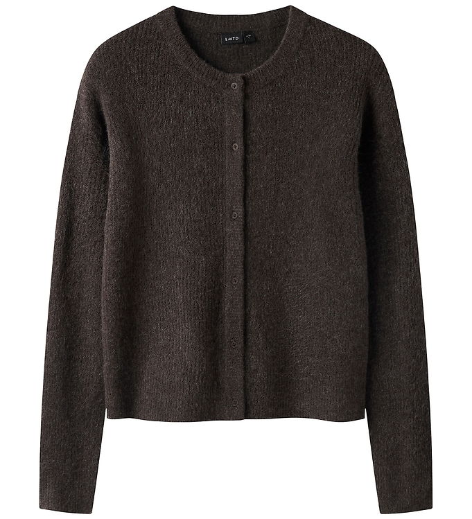 LMTD Cardigan - Strik - Short - Noos - NlfKleave - Chocolate Bro
