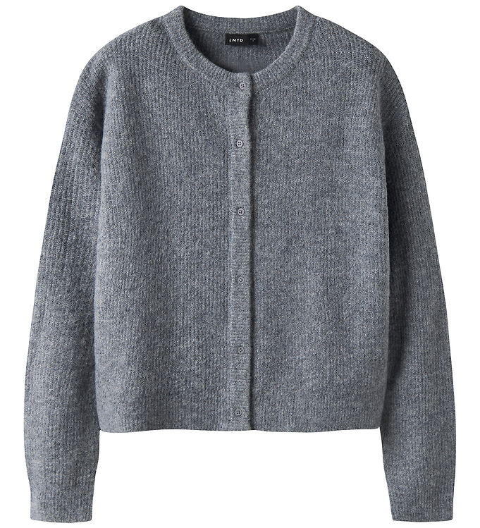 LMTD Cardigan - Strik - Short - Noos - NlfKleave - Grey Melange