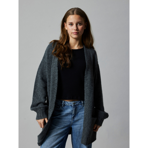 LMTD Strik Cardigan Nava Dark Grey Melange