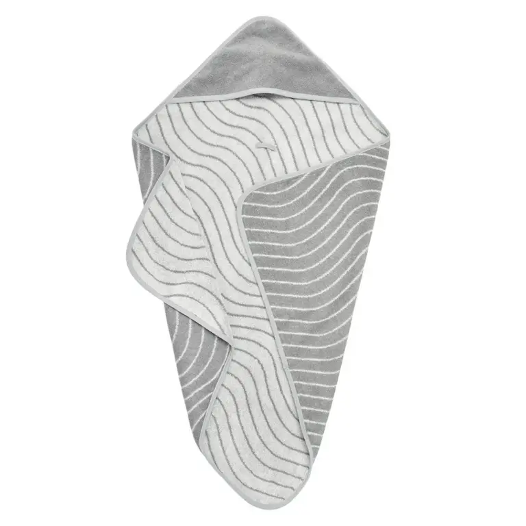 Leander Hoodie Woodland Håndklæde - Cool Grey