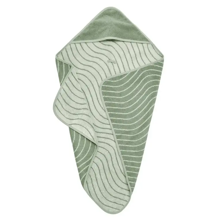 Leander Hoodie Woodland Håndklæde - Sage Green
