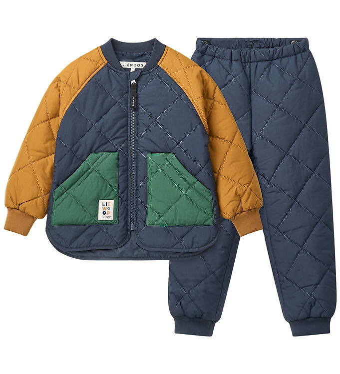 Liewood Termosæt - Quiltet - Zella - Classic Navy Multi Mix