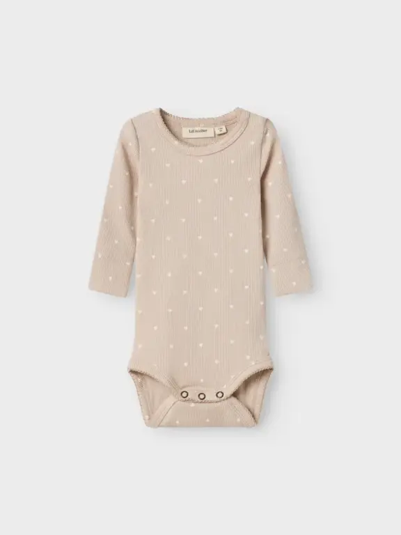 Lil' Atelier Gago Langærmet Body Slim - Gray Morning - 56