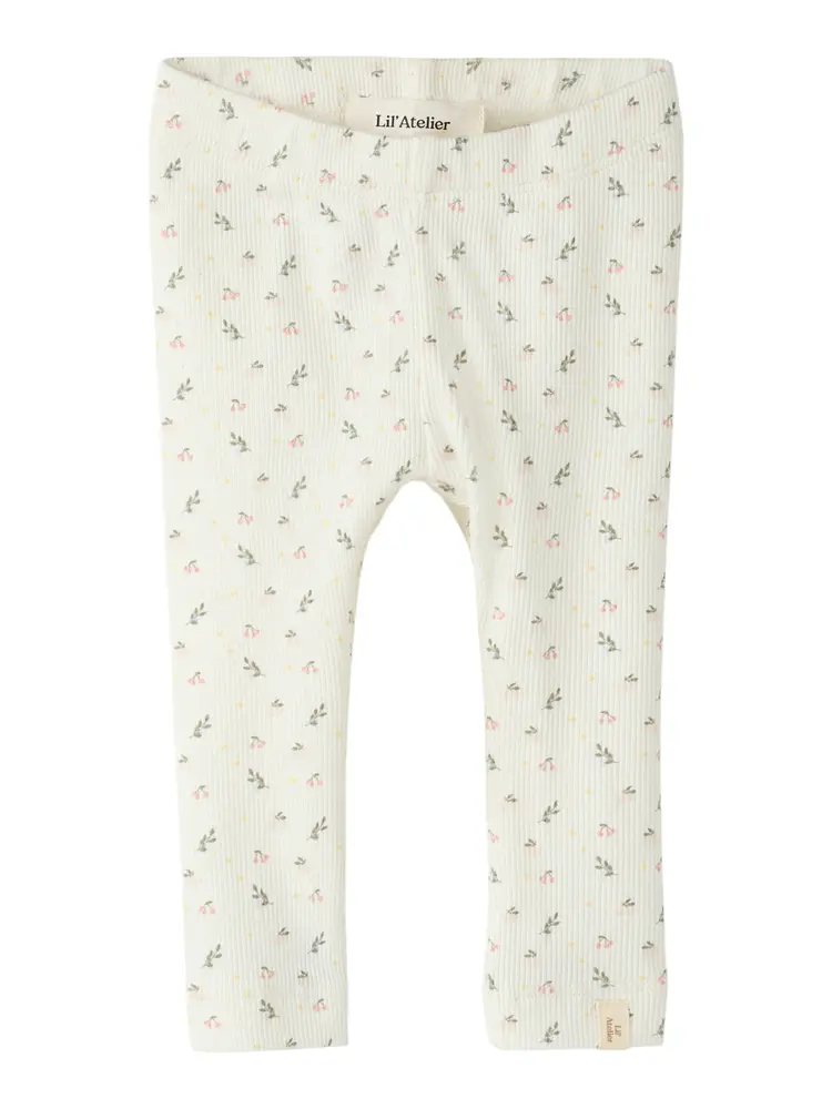 Lil' Atelier Gago Slim Leggings - Coconut Milk - 62 Lil' Atelier Gago Slim Leggings - Coconut Milk - 62