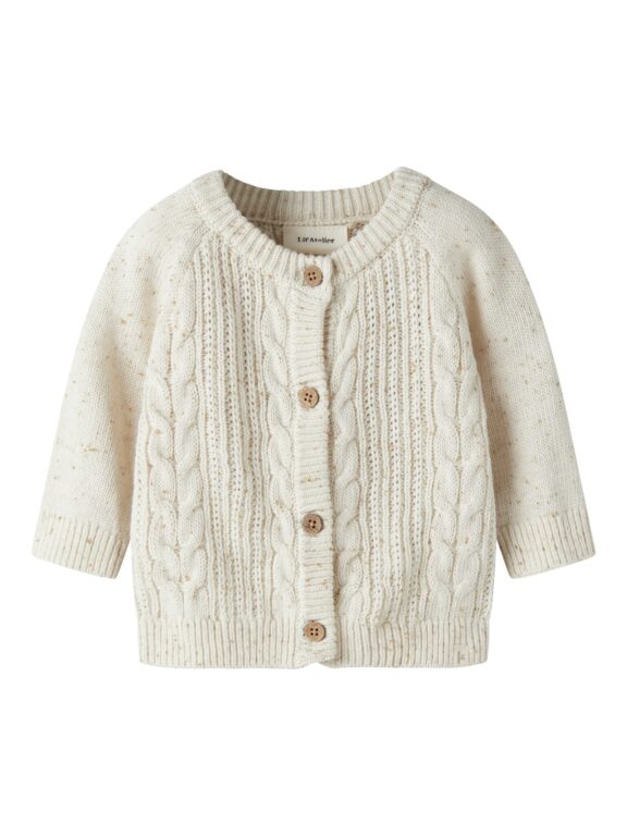 Lil Atelier - Galto Kab LS Knit Cardigan - Turtledove - 56 cm