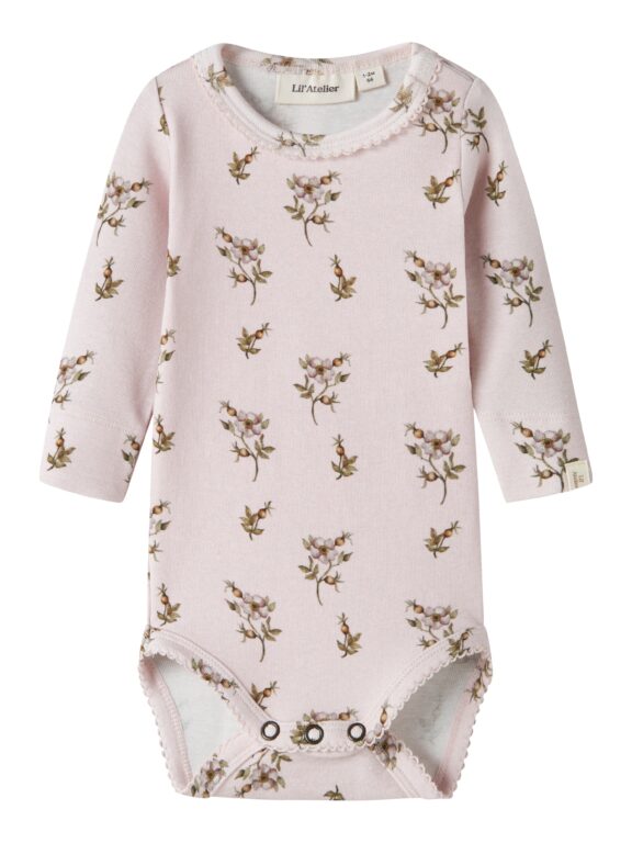 Lil Atelier Gayo - Sig LS Slim Body - Hushed Violet / Apple Rose - 56 cm
