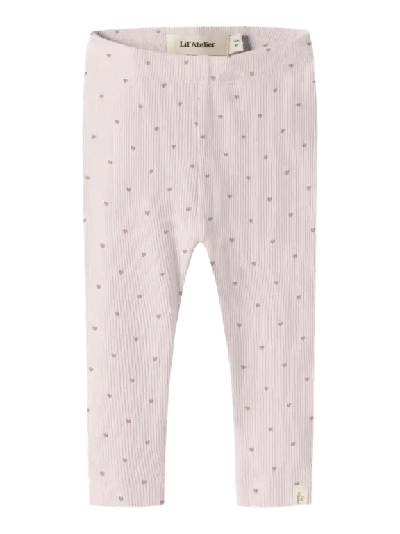 Lil' Atelier Gayo Sig Slim Leggings - Turtledove - 80