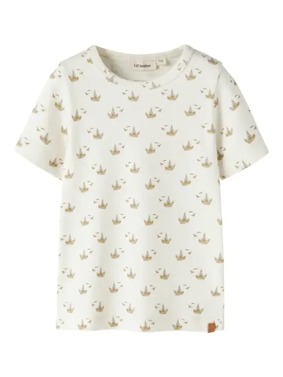 Lil' Atelier Gayo Sor T-Shirt - Coconut Milk - 104