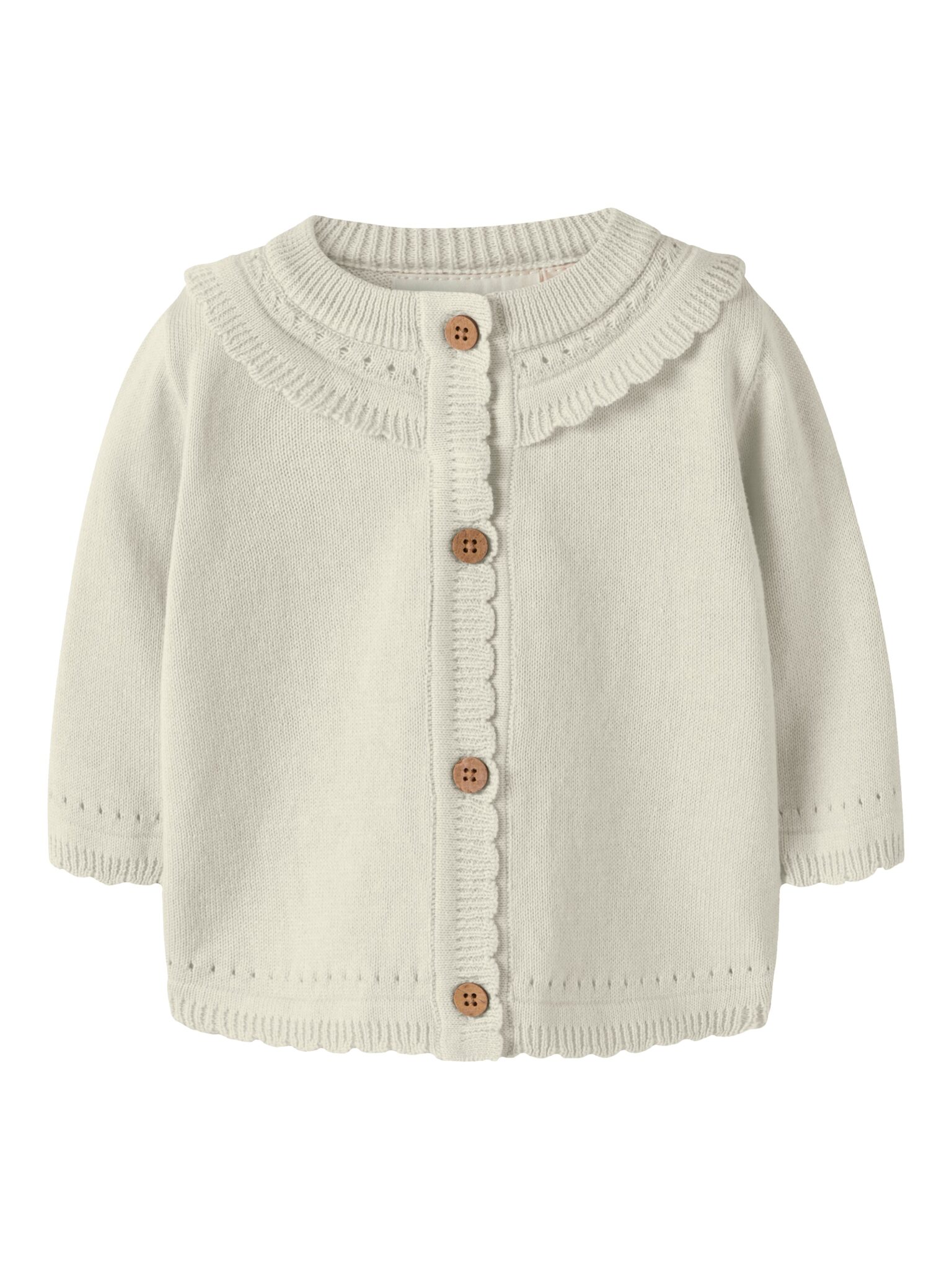 Lil Atelier Hao LS Knit Cardigan - Coconut Milk - 56 cm
