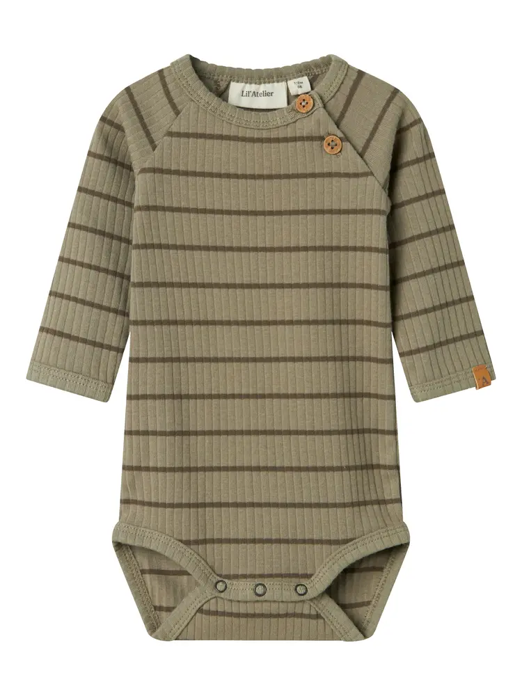 Lil' Atelier Kail Slim Langærmet Body - Overland Trek - 74